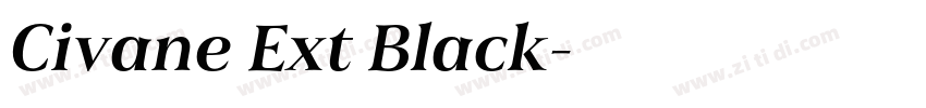 Civane Ext Black字体转换 Civane Ext Black字体转换